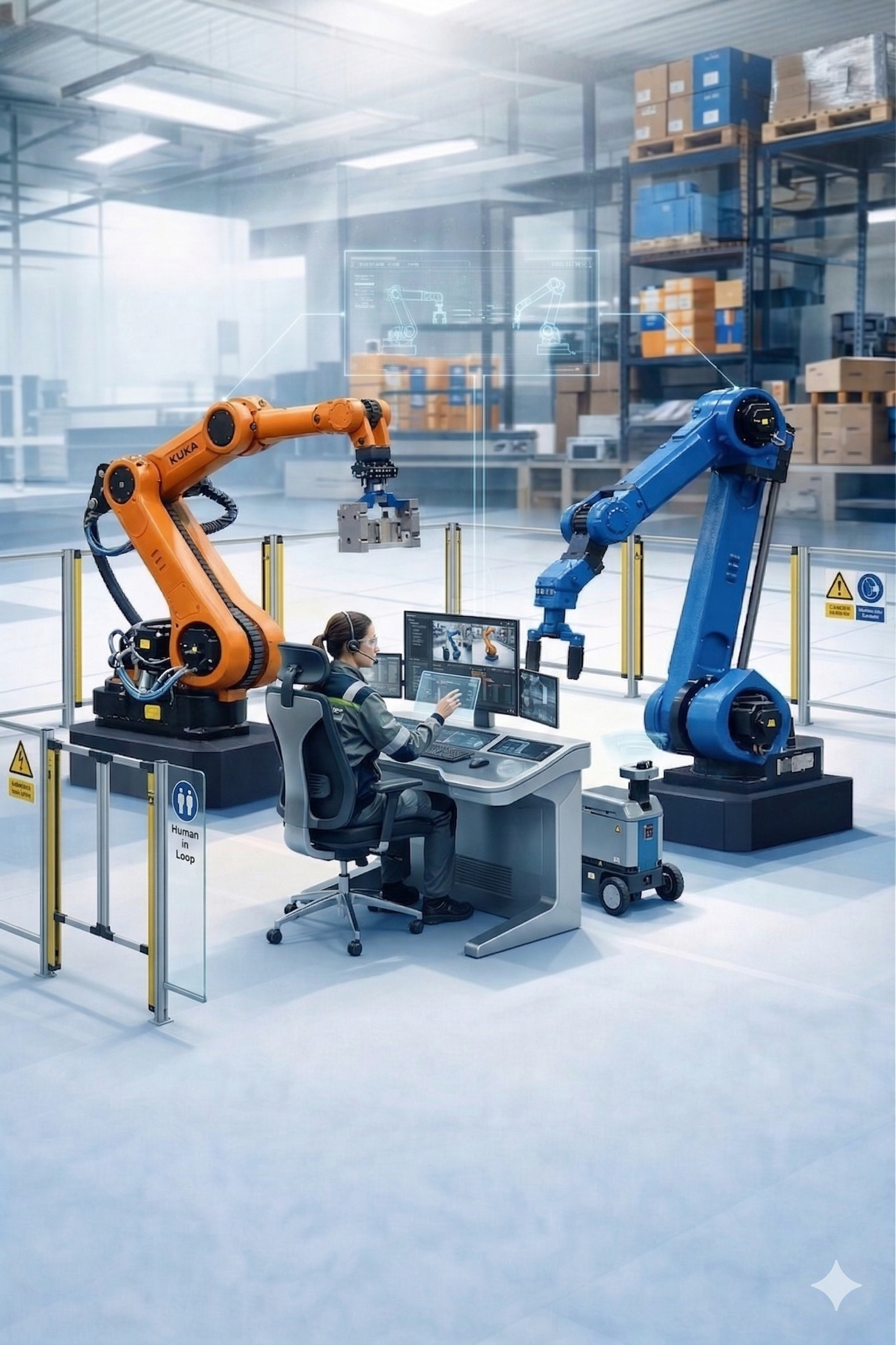 Robotic arms integrated with nventr software layer