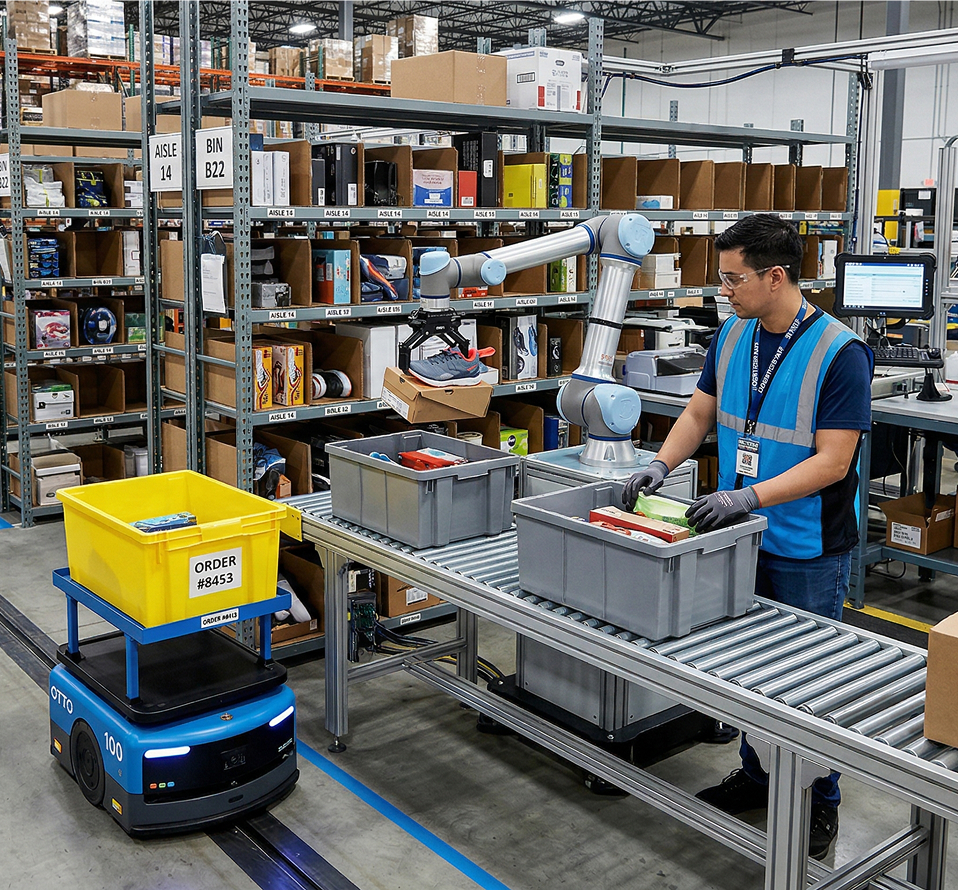 Robotic arms integrated with nventr software layer